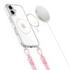 Etui TECH-PROTECT FLEXAIR CHAIN MAGSAFE IPHONE 16 GREY & PINK